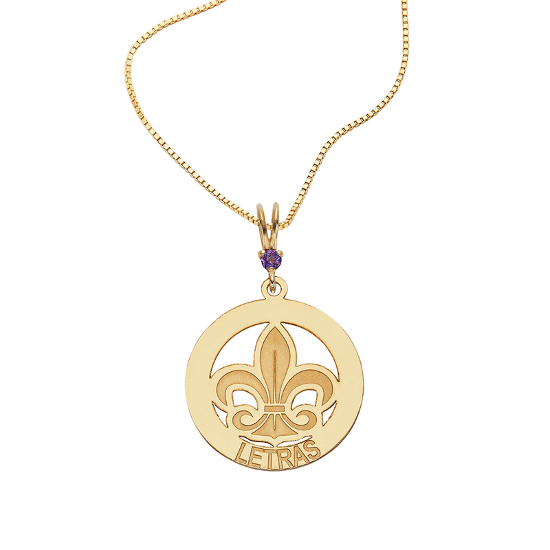 Pingente De Formatura De Ouro 18K Letras